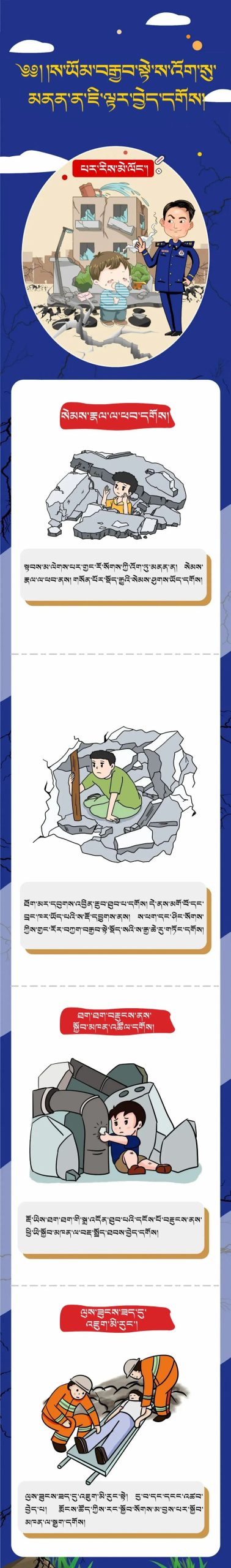 图片[2]-༄༅། །ས་ཡོམ་བརྒྱབ་ན་ཉེན་གཡོལ་ཇི་ལྟར་བྱེད་དགོས། 这些避震自救知识请掌握！-藏8拉